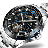 trendha TEVISE T855 Waterproof Full Steel Automatic Mechanical Watch Business Style Men Watch