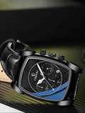 trendha 3 Colors Pattern Genuine Leather Alloy Vintage Watch Luminous Decorated Pointer Calendar Mne Quartz Watch