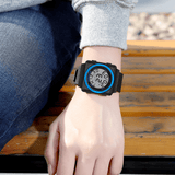 elvesmall SANDA 2000 Cool Sport Watch Shockproof Luminous Display Fashion 50M Waterproof Digital Watch
