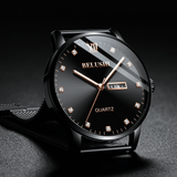 trendha BELUSHI 545 Fashion Wrist Watch Luminous Calendar Date Business Men'S Waterproof Quartz Watch