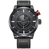 trendha WEIDE WH5201-3C Fashion Men Quartz Watch Leather Strap Sport Watch