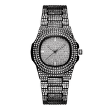 trendha XSVO Luxury Fashion Full Rhinestone Diamond Wristwatch Unisex Quartz Watch