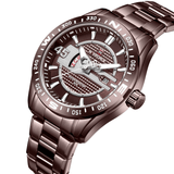 trendha NAVIFORCE 9157 Waterproof Stainless Steel Band Quartz Watch Calendar Auto Date Men Watch