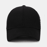 elvesmall Unisex Plain Letter Embroidery Twill Cap Outdoor Sports Relaxed Adjustable Sunshade Baseball Cap