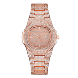 trendha XSVO Luxury Fashion Full Rhinestone Diamond Wristwatch Unisex Quartz Watch