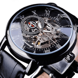 trendha Forsining GMT838 3D Hollow Engraving Design Luminous Display Fashion Men Automatic Mechanical Watch