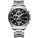 trendha CURREN 8354 Calendar Auto Date Display Men Watch Stainless Steel Band Quartz Watch