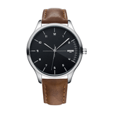 trendha YAZOLE 502 Men Classic Leather Strap Simple Fashion Dial Business Style Quartz Watch