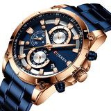 trendha CURREN 8360 Multifunction Business Style Men Wrist Watch Luminous Display Quartz Watches