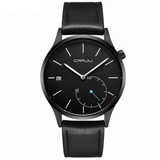 trendha CRRJU 2129 Casual Style Calendar Men Wrist Watch Leather Strap Working-Dials Quartz Watches