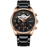 trendha CURREN 8352 Business Style Calendar Men Wrist Watch Stainless Steel Band Quartz Watch