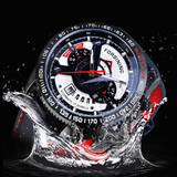 trendha FORSINING A231 Fashion Men Automatic Watch Luminous Date Week Month Display Waterproof Leather Strap Mechanical Watch