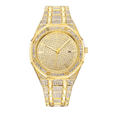 trendha XSVO Luxury Fashion Full Rhinestone Diamond Wristwatch Unisex Quartz Watch