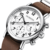 trendha OCHSTIN GQ081A Chronograph Casual Style Men Wrist Watch Genuine Leather Band Quartz Watch