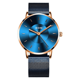 trendha DOM M-1289BK Fashion Men Watch Light Luxury Slim Dial Waterproof Quartz Watch