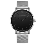 trendha VA VA VOOM VA-212 Full Steel Casual Style Quartz Watch Ultra Thin Men Wrist Watch