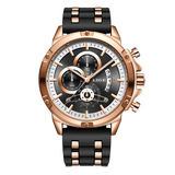 trendha LIGE 9907 Fashionable Calendar Date Display Men Wrist Watch Silicone Strap Quartz Watch