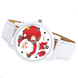 trendha Cartoon Santa Claus and Gift Pattern Cute Kid Watch Fashion Children Quartz Watch