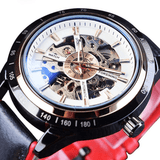 trendha Forsining GMT1009 3ATM Waterproof Genuine Leather Automatic Mechanical Watch
