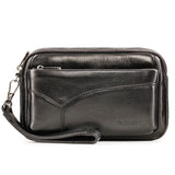 elvesmall Leather Men's Hand Wallet Multifunctional Handle
