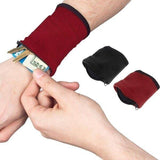 elvesmall Wrist Wallet Pouch Band Fleece Zipper Running Travel Gym Cycling Safe Sport Wrist Wallet