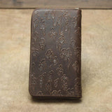 elvesmall Men Genuine Leather Cowhide Dragon Pattern Retro Multi-slot Long Clutch Purse Card Holder Wallet