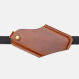 elvesmall Men Genuine Leather 4.7inch~6.5 inch Phone Bag Waist Bag Easy Carry EDC Bag For Outdoor