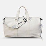 elvesmall Unisex Dry Wet Separation Gym Bag PU Leather Multi-Carry Large Capacity Travel Outdoor Luggage Handbag Crossbody Bag