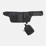 elvesmall Unisex Hip-hop Style Camouflage Street Fashion Outdoor Multi-pocket Bullet Bag Waist Bag Chest Bag