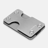 elvesmall Men One-piece EDC RFID Aluminum Multifunction Tool Keychain Card Case Wallet Money Clip
