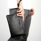 elvesmall Men's Handbag Large Capacity Business Hand Holding Envelope