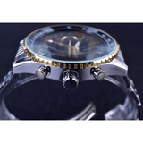 trendha Waterproof Automatic Mechanical Watch Full Steel Men Wrist Watch