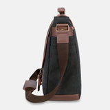 elvesmall Men Canvas Multi-Pocket Wear-Resistant Vintage Business Messenger Bag Laptop Bag Crossbody Bag Handbag