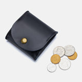 elvesmall Unisex Genuine Leather Casual Mini Coin Earphone Storage Bag Wallet Coin Bag