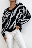 elvesmall Zebra Print Sweater