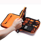 elvesmall Casual Multifunctional Canvas Multi Pocket Ipad Store Bag Phone Bag Storage Bag