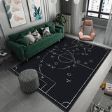 elvesmall 3D Football Field Capet For Kids Room Soft Floor Mat Microfiber Large Carpet Children Washable Baby Room Play Mat Boy's Rug