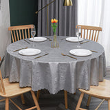 Round Tablecloth PVC Waterproof Antifouling Cover Outdoor Dining Table Cloth