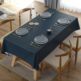 Rectangular Plastic Tablecloth Pvc Waterproof Antifouling Cover Outdoor Dining Table Cloth