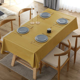 Rectangular Plastic Tablecloth Pvc Waterproof Antifouling Cover Outdoor Dining Table Cloth