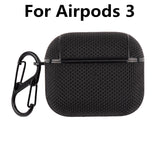 elvesmall For AirPods Pro 2 Case Wireless Headphone Cover Waterproof Nylon PC Earphone Cases For Apple Air Pods 3 1 Pro 2 Generation