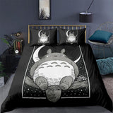 Elvesmall back to school Anime Totoro Howl's Moving Castle Cosplay Bed Cover Duvet Cover Pillow Case 2-3 Pieces Sets Bedding Sets For Adult Kids Girft