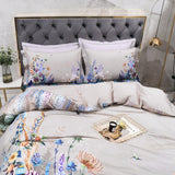 Elvesmall Luxury Europe 3D Digital Printing Pure Cotton Bedding Set King Queen Size Boho Duvet Cover Bed Sheet Pillowcase Home Textiles