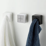 elvesmall Towel Plug Holder Punch Free Silica Gel Bathroom Organizer Rack Towels Storage Wash Cloth Clip Bathroom Kitchen Accessories Tool