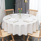 Round Tablecloth PVC Waterproof Antifouling Cover Outdoor Dining Table Cloth
