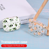 elvesmall Cute Clear Earphone Case For Airpods pro 1 2 3 case Fruit Pattern Transparent Hard PC Cover For AirPods 3 2 pro Air Pods Covers