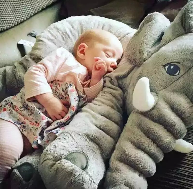 elvesmall Big Size 60cm Infant Soft Appease Elephant Playmate Calm Doll Baby Toys Elephant Pillow Plush Toys Stuffed Doll
