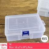 elvesmall Multi Grids Plastic Detachable Storage Boxes Bins for Tools&Jewelry&Fishing Gear&Screw Desk Organizer cajas de madera