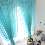 elvesmall 300cm Height Pure Color Curtain Living Room Window Finished Tulle Sheer Voile Curtains For Bedroom  Drapes