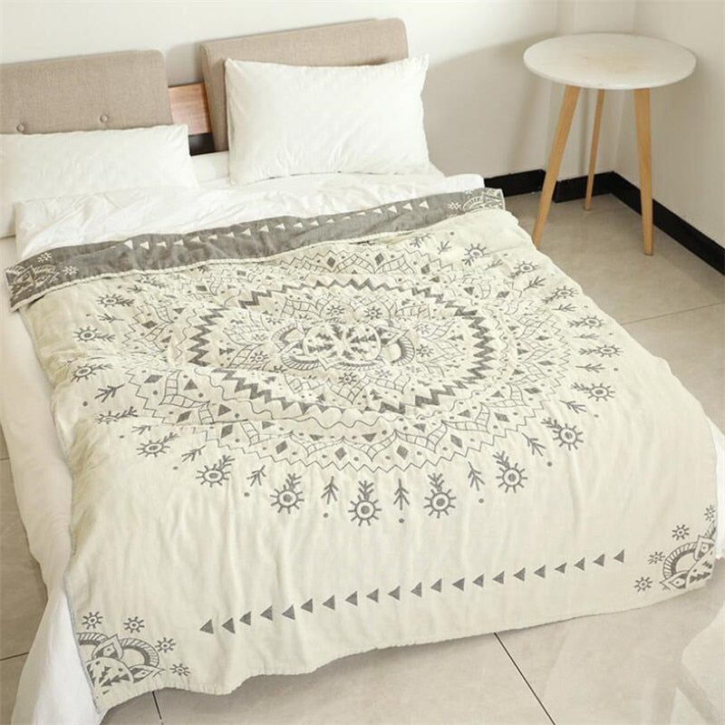 elvesmall Twin Queen Size Anti Pilling Bedspread Comforter Soft Cotton Air-conditioning Throw Blankets On The Bed Summer Quilt Bed Linens